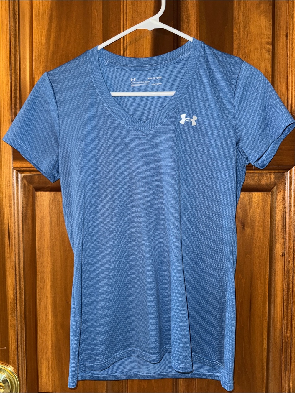 Under Armour Women's Slate Blue V-Neck Performance Tee